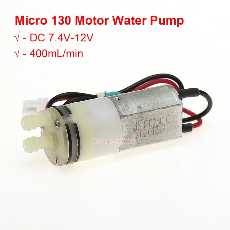 DC 12V Micro Diaphragm Pump Small Water Pump 130 Self suction Pump Pumping Water Absorption Model DIY DC 7.4V-12V