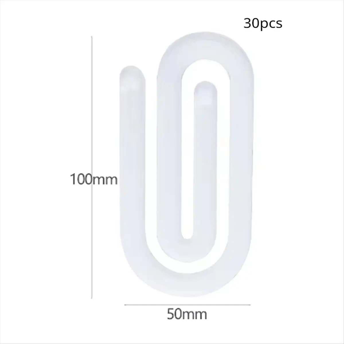 T32C New 30pcs Sublimation Blank Acrylic Decorative Jumbo Paper Clips Book Clips for School//Christmas/Grad/Birthday
