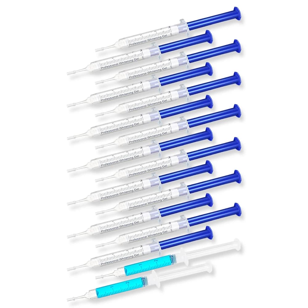 Gel sbiancante per denti al gusto menta, gel sbiancante delicato, facile da usare a casa, formato da viaggio, kit sbiancante per la rimozione delle macchie