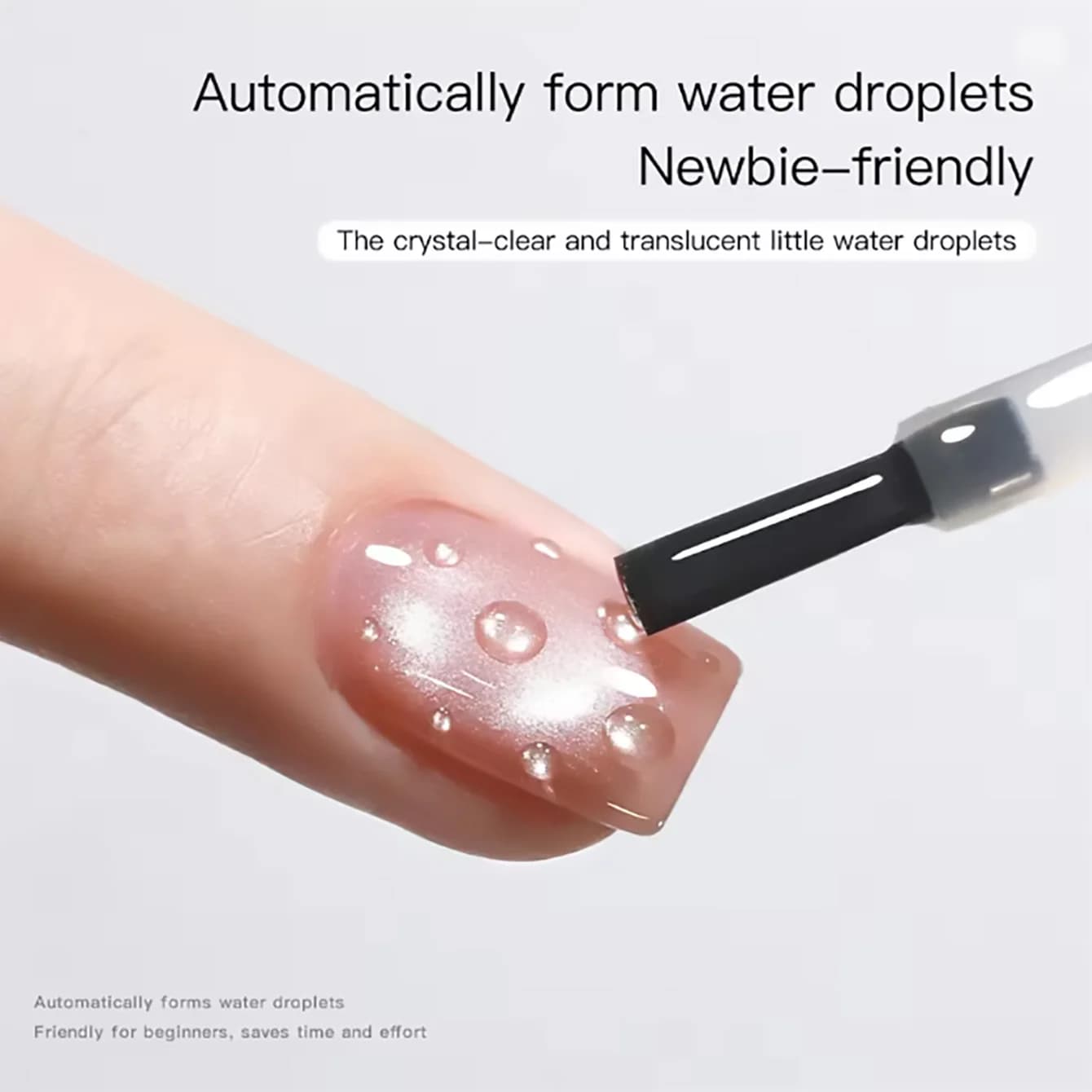 1 pz PSK Nuovo Gel Trasparente Effetto Goccia d'Acqua Primavera Estate, Top Coat Gel Unghie Trasparente Versatile per Nail Art con Design a Goccia d'Acqua