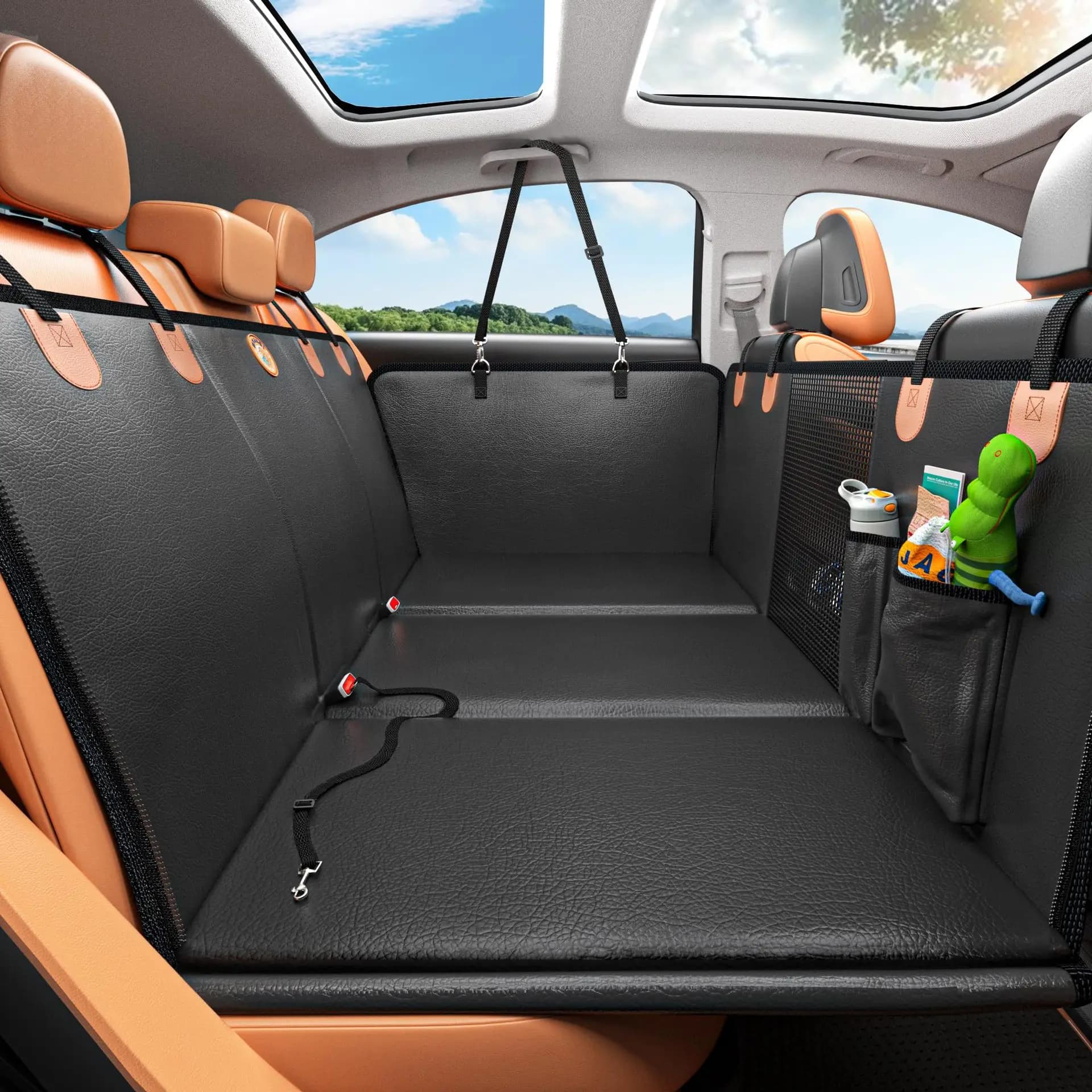 Tappetino Impermeabile per Cani da Auto, Antiscivolo e Antigraffio, Coprisedile per Animali Domestici, Cuscino da Viaggio per Auto, SUV e Camion