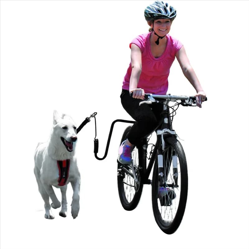 AT63- Guinzaglio per cani da bicicletta resistente per attacco guinzaglio per bici a mani libere per esercizi ciclistici