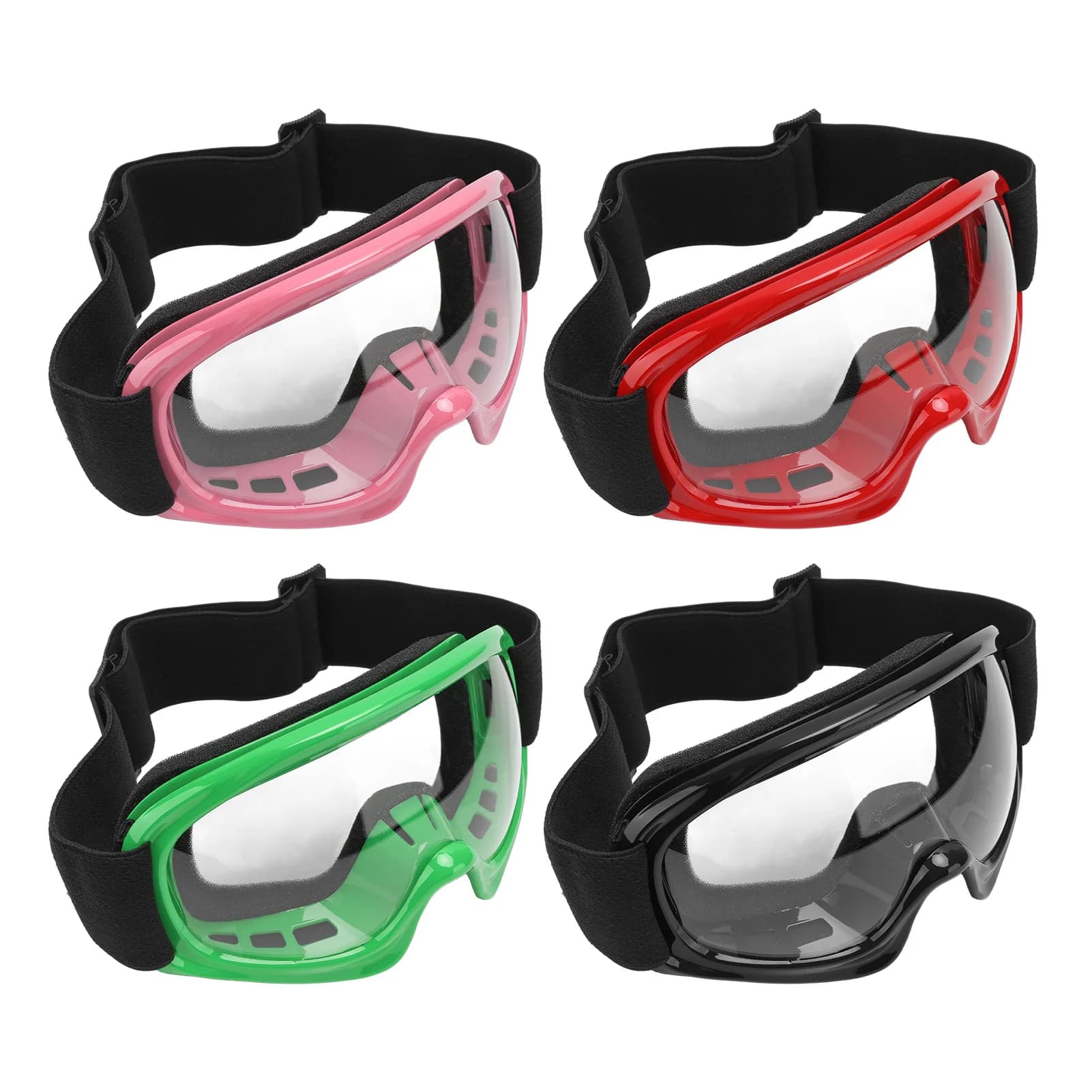 Occhiali da moto per bambini Antivento Sicurezza Leggero Cuscino in schiuma antipolvere Occhiali da sci per bambini per ATV per moto per sci