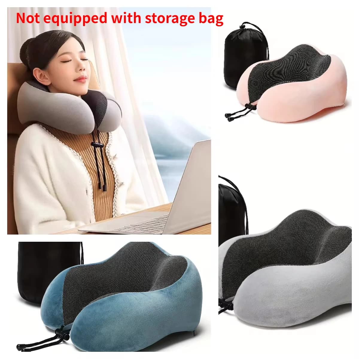 U-shaped Memory Foam neck pillow, cervical air cushion with soft neck, cervical travel bed cushion