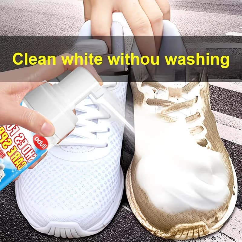 Detergente per scarpe, rimuovi macchie rapido, sbiancante e lucidante per sneaker, stivali in pelle, interni auto, multiuso, formula delicata e sicura