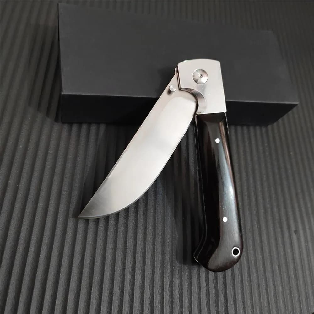 Coltello tattico caldo Pieghevole D2 Lama Manico in legno Strumento tascabile da cucina Pesca all'aperto Sopravvivenza Caccia Coltello multiuso da campeggio