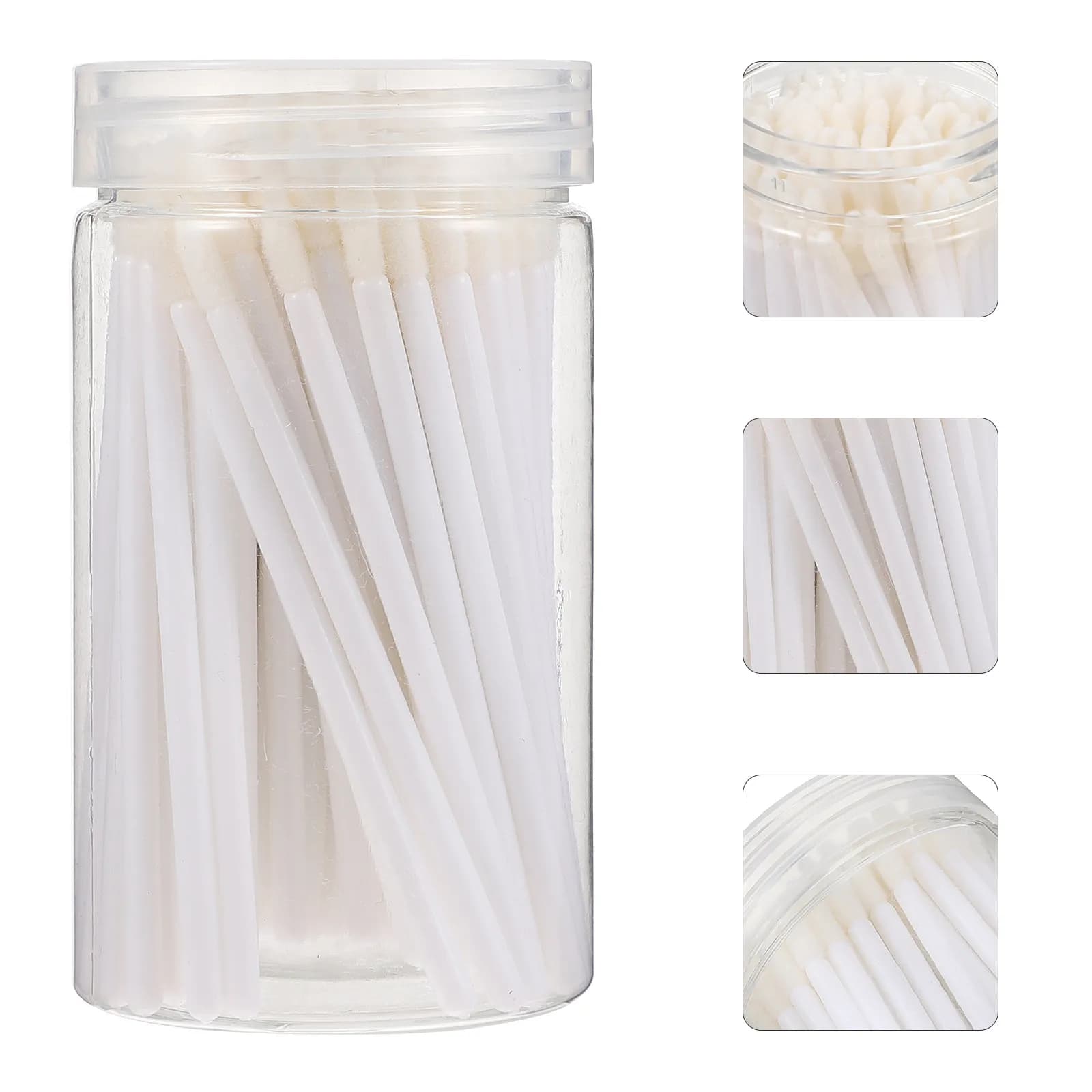 100 Pieces Disposable Lip Brushes, Plastic Lip Applicators, Travel Laptop Makeup Tools, Lucidalabbra Applicators, Beauty Accessories