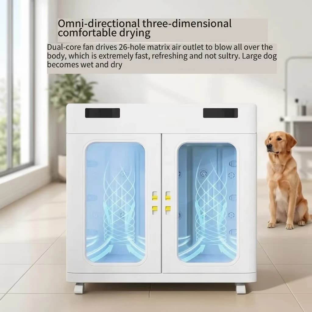 Factory Sales High Quality Pet Drying Box Automatic Pet Hair Dryer Cabinet Smart Low Noise Safe Customized Pet Dry Room