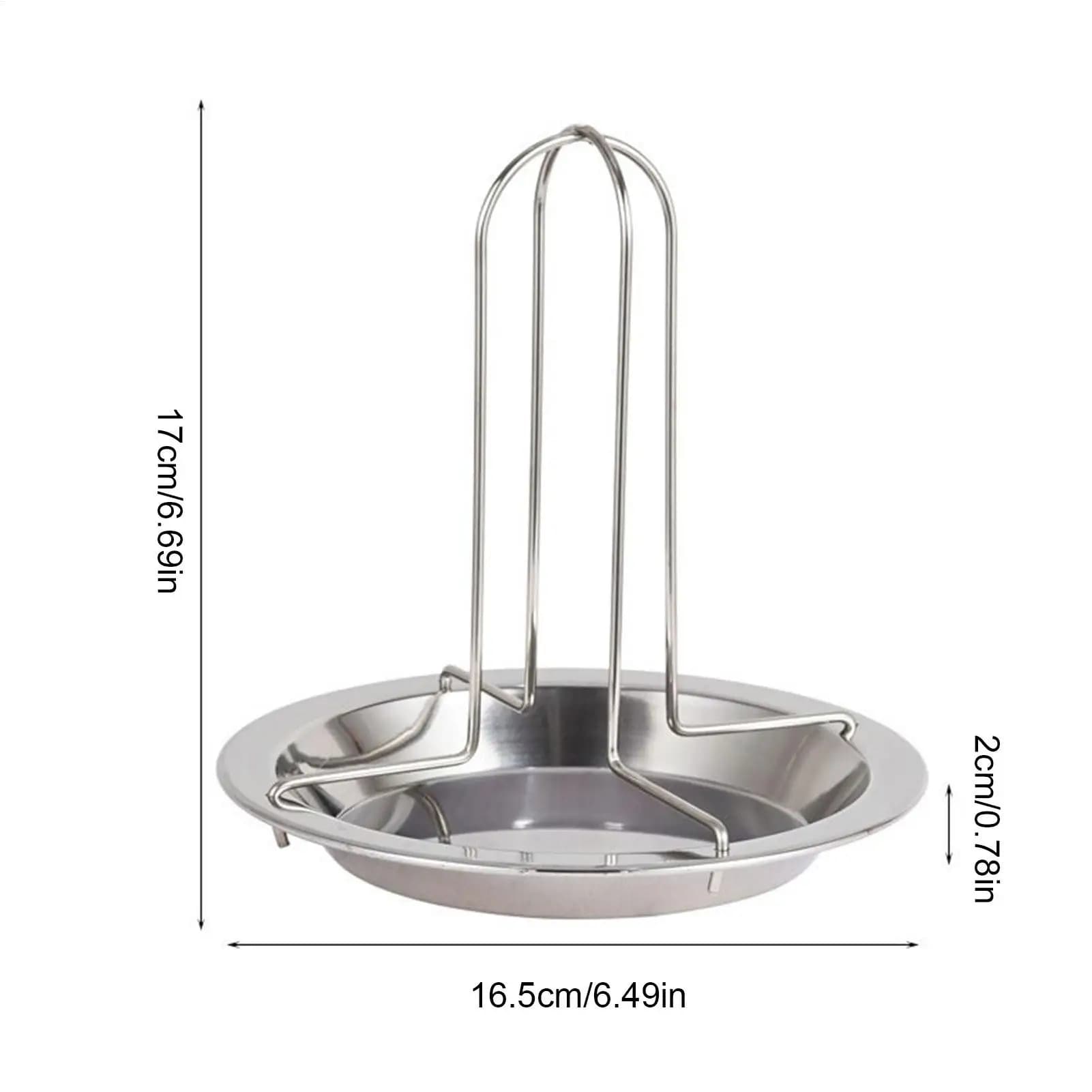 Vertical Chicken Roaster Non Stick Barbecue Grill Accessories BBQ Roaster Rack For Charcoal Grill Oven Backyard Gathering