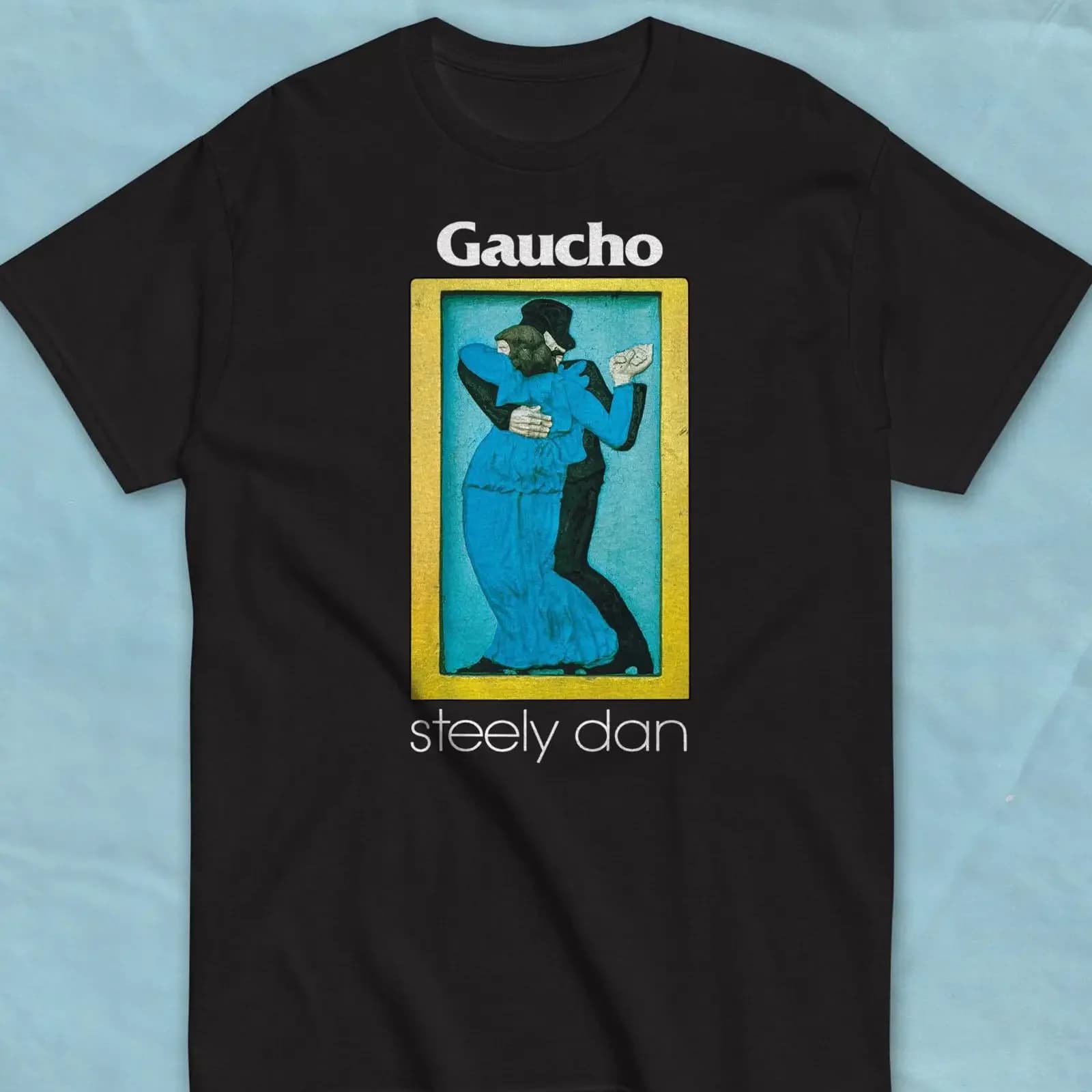Maglietta Steely Dan amp quot Gaucho Collectors vintage lavata unisex streetwear alla moda elegante morbida leggermente versatile