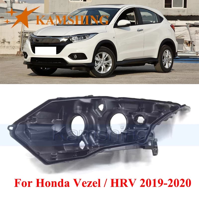 CAPQX Copertura della base del faro anteriore per Honda Vezel / HRV 2019-2020 Luce frontale Coperchio posteriore Lampada frontale Guscio posteriore