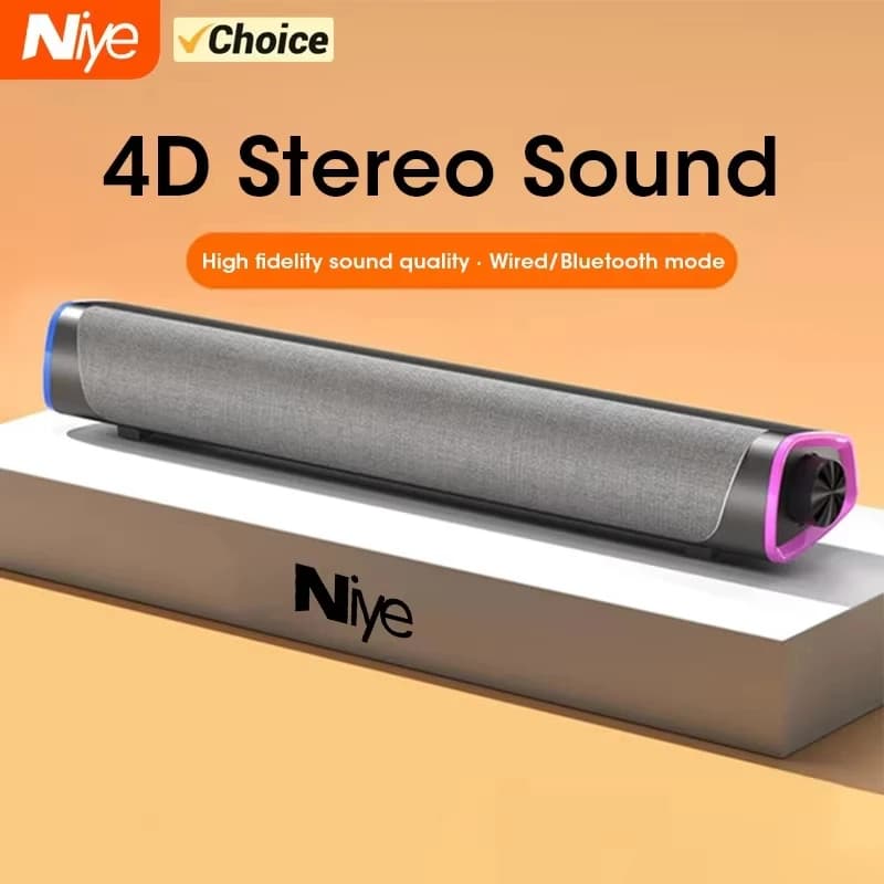 Computer Speaker with Stereo 4D Sound with Subwoofer Cable and Bluetooth for MacBook Laptop Notebook and Audio Music Reader