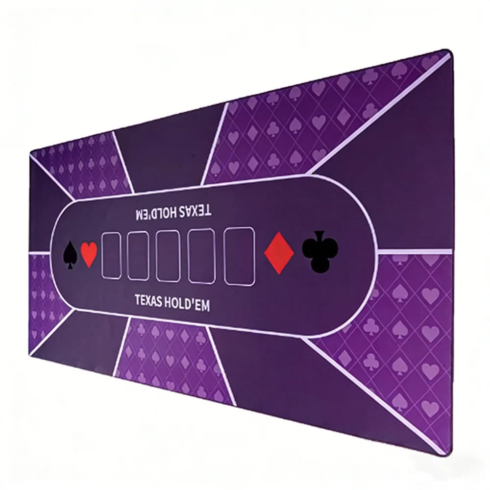 Tappetino Professionale Grande per Poker Texas Hold'em, Tappetino in Gomma per Tavolo da Poker, Accessori per Giochi da Tavolo e Mahjong
