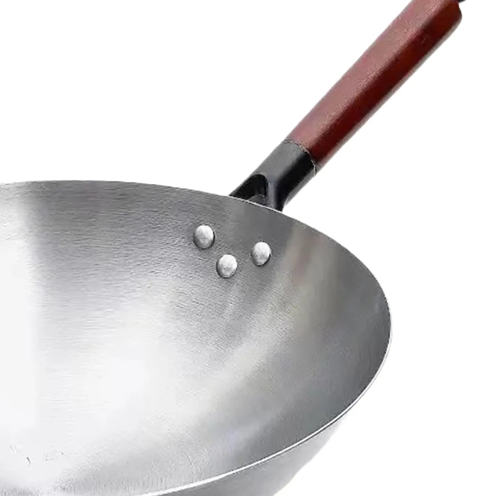 Frying Pan Nonstick Skillet Portable Omelette Pan Household Saute Pan Food Stalls Iron with Comfortable Handle Cooking Pan