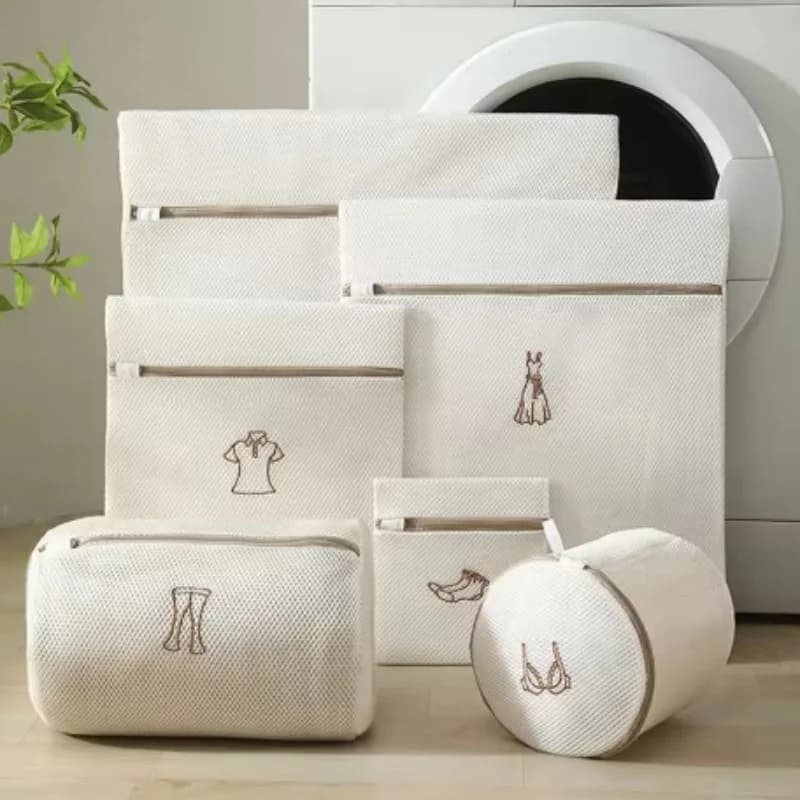 6/1Pcs Mesh Laundry Bags for Delicates, Lingerie Bags for Washing Delicates with Upgraded Premium Zipper, Washing Machine