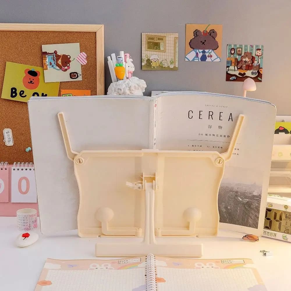 Multi-Function Portable Reading Rack Music Score Fold Book Stand Desk Recipe Book Shelf Organizer