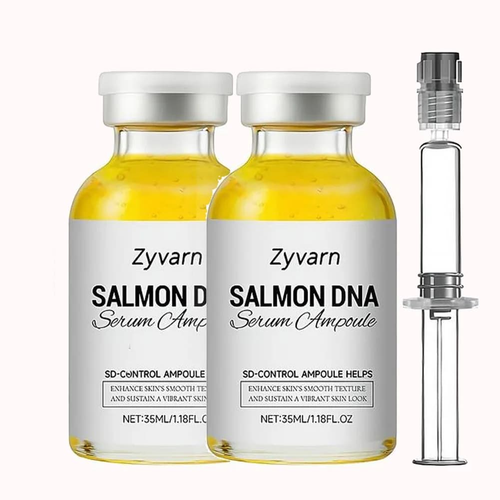Siero Skincare in Bottiglia con DNA di Salmone, Ampoule al Collagene, Essenza Profondamente Idratante, Lenisce Efficacemente 35/50ml