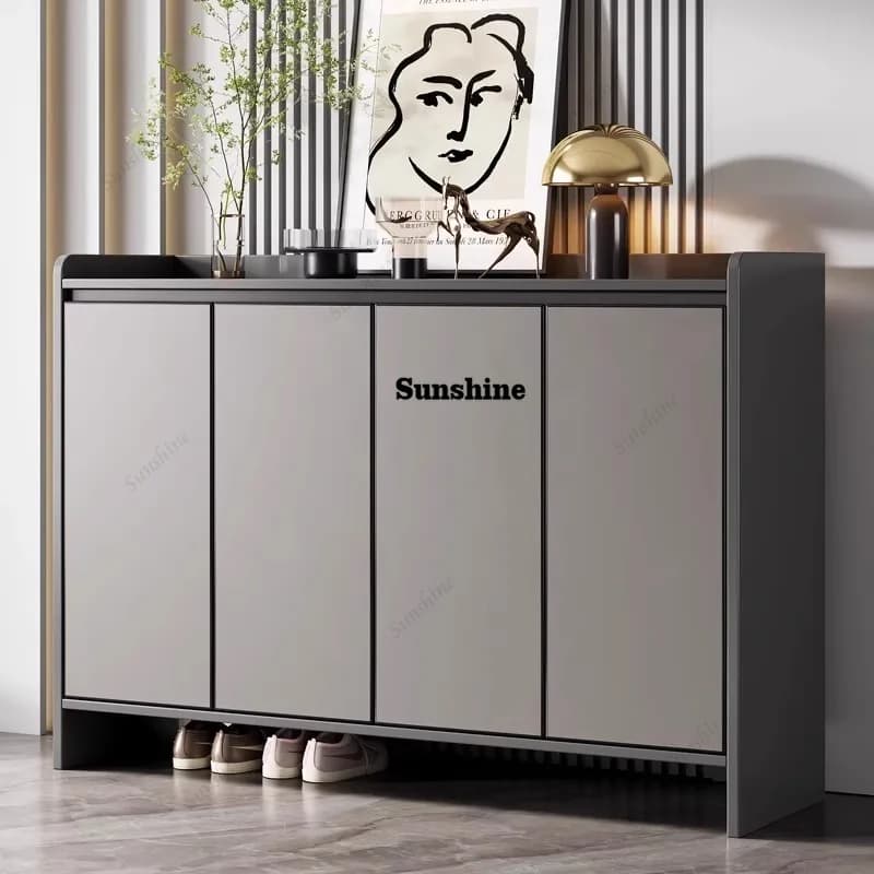 Mobile Porta Scarpe di Lusso, Organizzatore e Espositore per Soggiorno, Scaffale Moderno Verticale per Scarpe, Arredamento per Ingresso