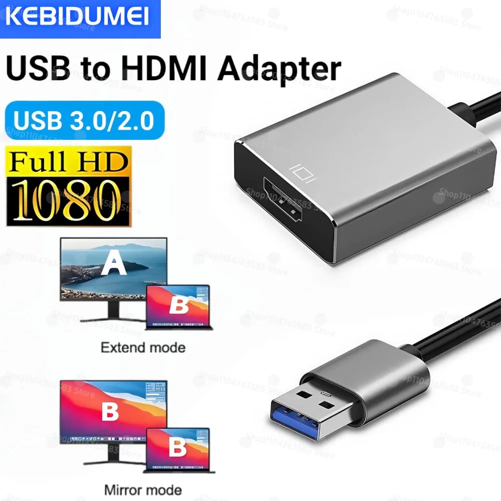Adattatore display video da USB 3.0 a HDMI Cavo convertitore esterno multi-display 1080P per proiettore Monitor portatile PC Windows 7/8