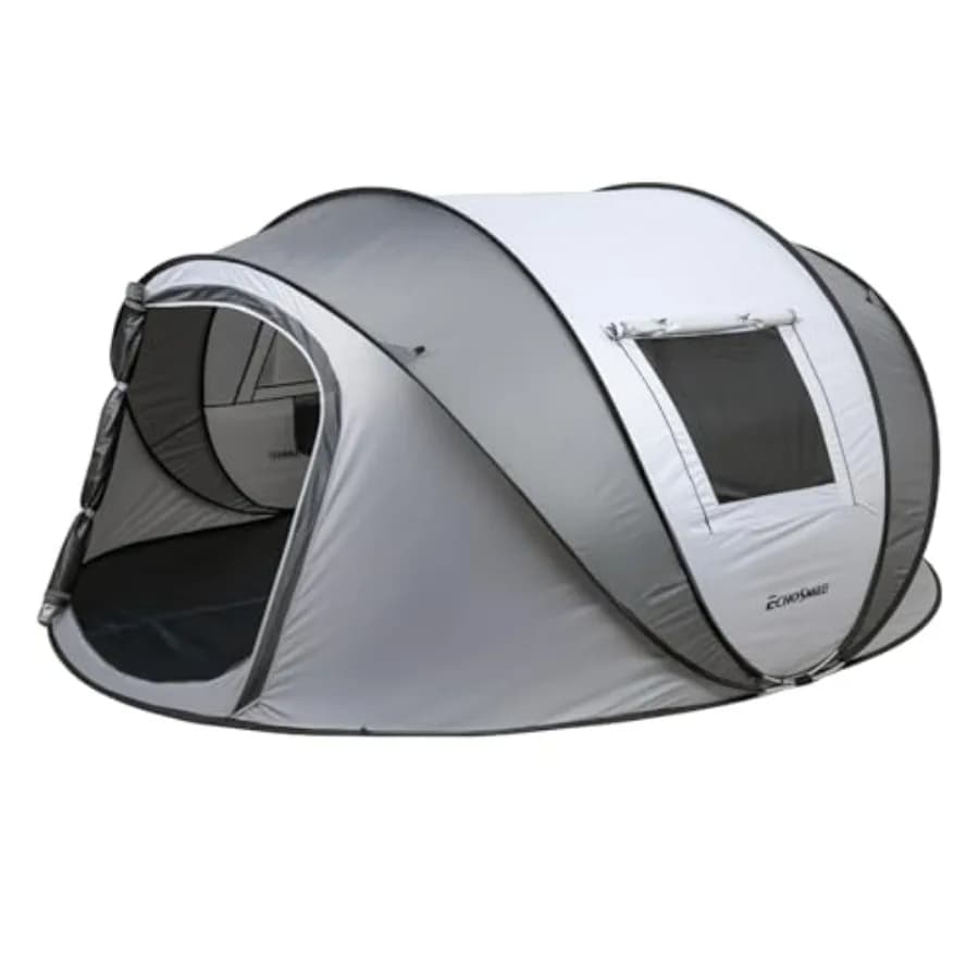 Tenda da campeggio istantanea, per 6 persone, facile da montare, cupola resistente all'acqua, portatile con borsa per il trasporto