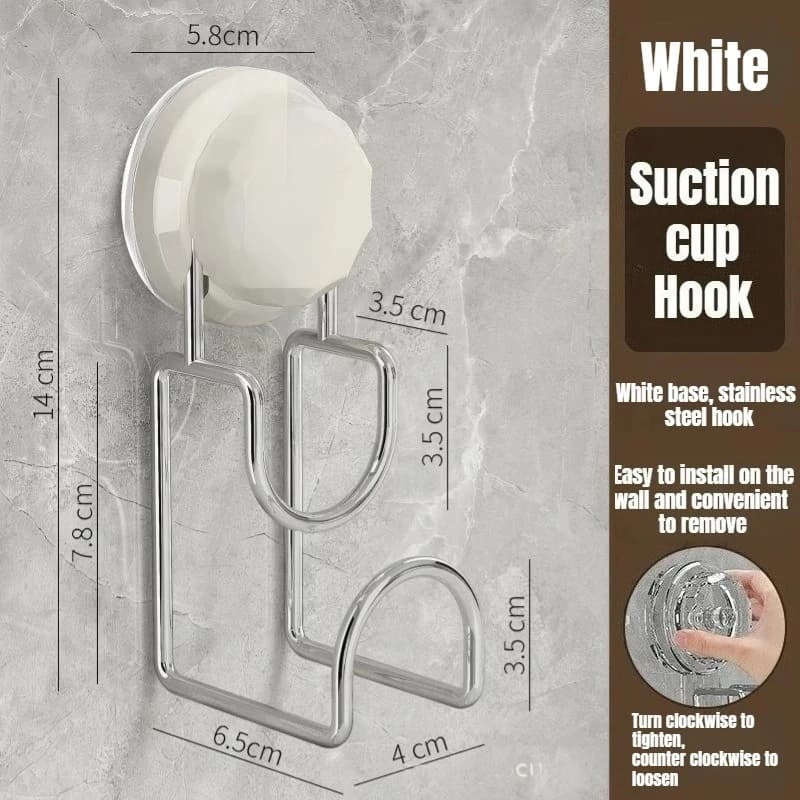 Gancio per lavabo a ventosa senza tracce, gancio per lavabo da bagno, scaffale per cucina e bagno, gancio per ventosa per mensola WC