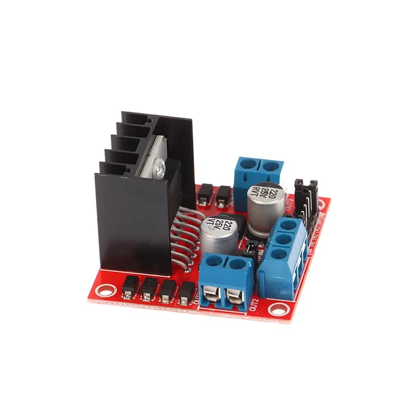 L298N Modulo driver motore DC L298N Motore passo-passo Smart Car Robot Breadboard Peltier Driver motore DC L298 ad alta potenza per Arduino
