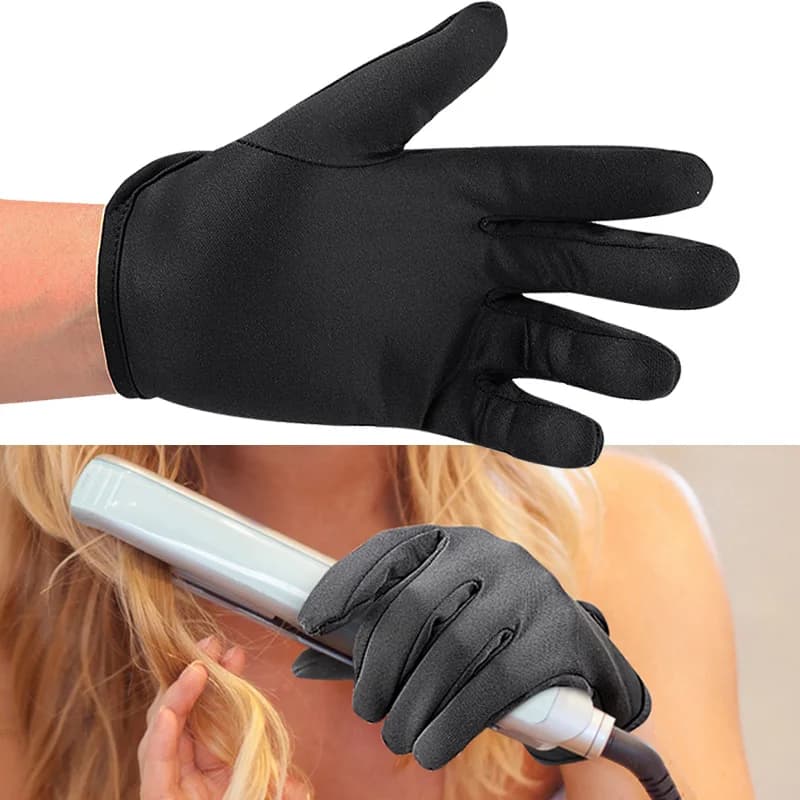 1 Pair of Protective Gloves Heat Resistant for Stiring and curling Hair, Hairstyle Tools