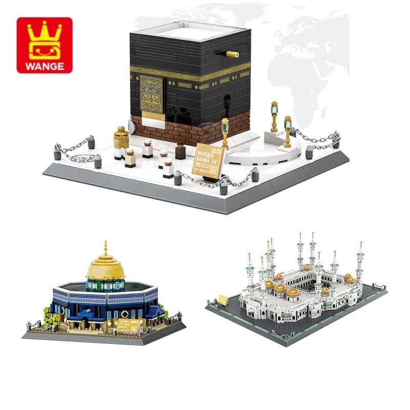 Wange Blocks Architettura Mattoni da costruzione MOC City House MOSQUE KAABA Giocattolo educativo Regalo per adulti