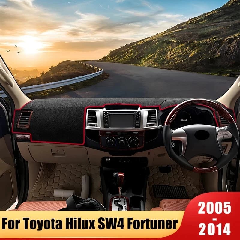 Auto Per Toyota Fortuner SW4 Hilux VIGO SR5 SR AN50 AN60 2005 - 2014 Cruscotto Copertura Zerbino Parasole Pad Tappeto Protezione 2013 2012