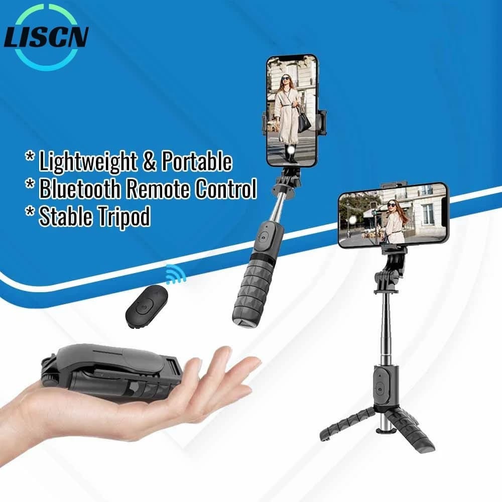 Q11S Mini Selfie Stick treppiede estensibile portatile Bluetooth Selfie Stick con telecomando Wireless staccabile per la registrazione Video