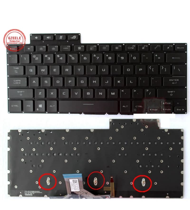 Nuova tastiera retroilluminata americana per laptop da gioco ASUS ROG Flow X13 GV301 GV301QC GV301QH GV301QE