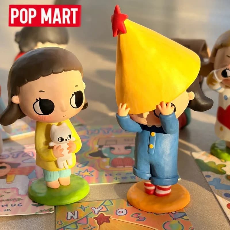 New POP MART Genuine Nyotas FLUFFY LIFE Series Blind Box Mystery Boxes Guess Bag Toys Doll Cute Anime Figure Desktop Toys Gifts