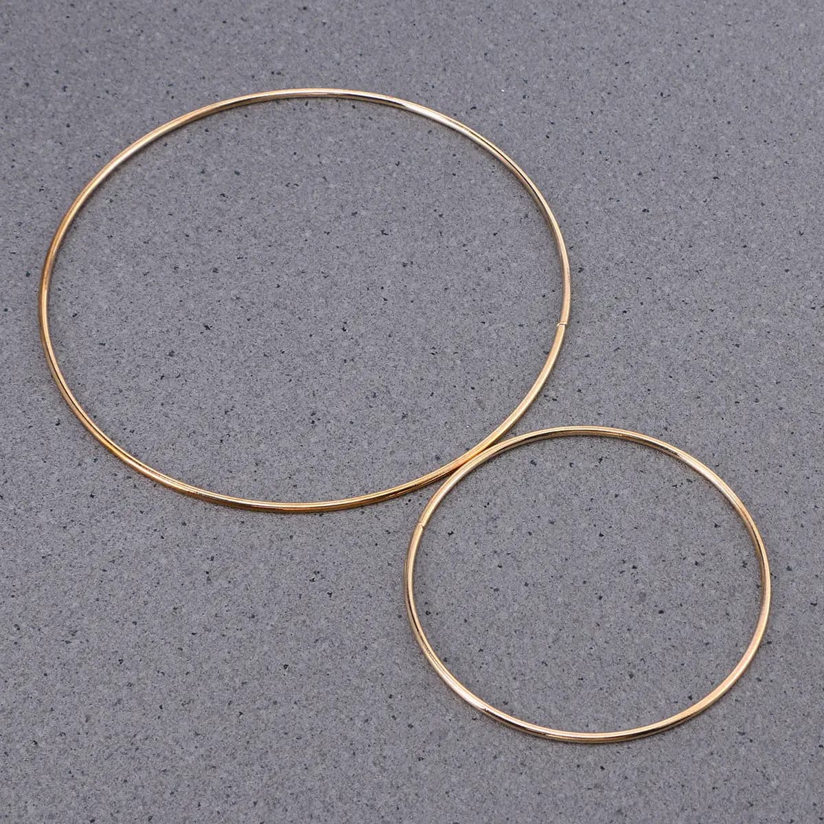 5Pcs Dream Catcher Rings Metal Craft Hoops Gold 50Mm 80Mm 100Mm 120Mm 160Mm DIY Accessory Macrame Material Iron Ring