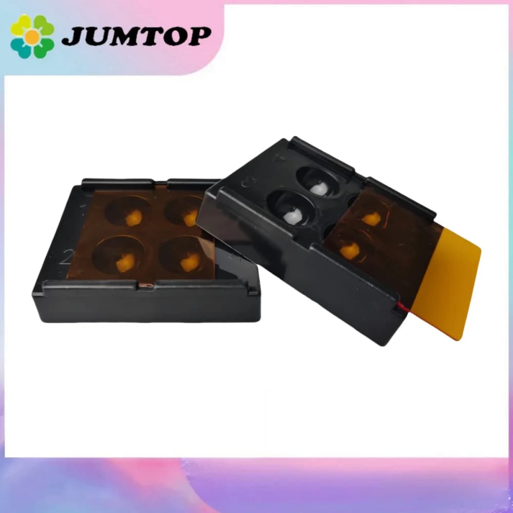 2 pcs light box for dental resin lampshade mixing in composite resin light box for dental shading light case 4 slot