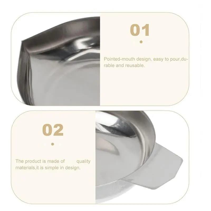 BAAJ-Weigh Boats Scale 12 Pezzi Vaschette di Pesatura in Acciaio Inossidabile, Piatti per Bilancia, Contenitori da Laboratorio, Vassoi per Pesi