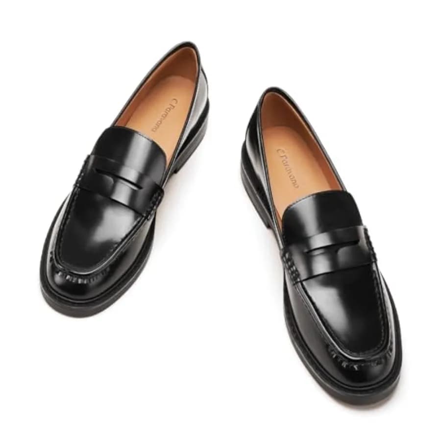 C.Paravano Mocassini Penny Loafer in Vera Pelle da Donna, Scarpe Casual Slip-On, Ballerine da Passeggio, Mocassini Classici da Guida