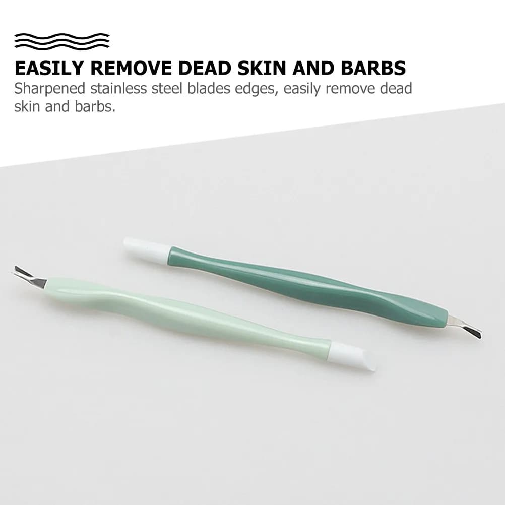 Set di 30 Forchette per Cuticole in Acciaio Inox con Bordi Affilati, Design Sicuro e Poco Profondo, Manico Rotondo Confortevole, Strumento per Nail Art