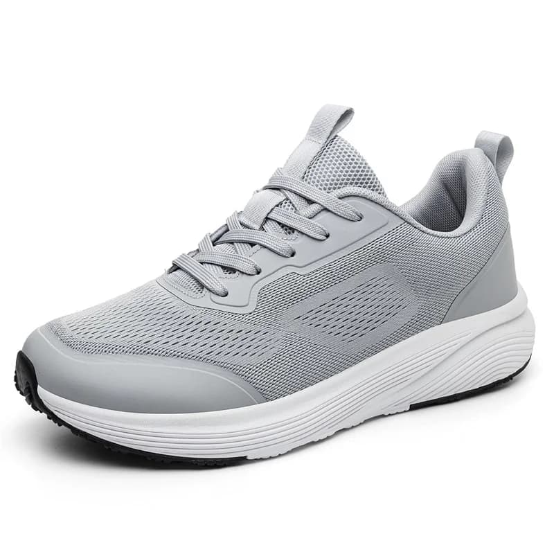 Scarpe sportive da uomo con punta larga, leggere e traspiranti in rete, sneakers con suola in gomma antiscivolo, scarpe da camminata e corsa per piedi larghi