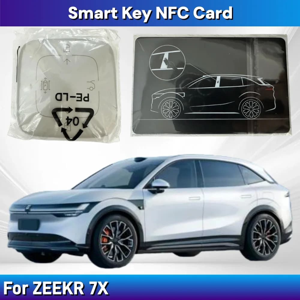 Chiave di Controllo Remoto Bluetooth Originale per ZEEKR 7X, Chiave Intelligente con Scheda NFC, Accessorio per Auto