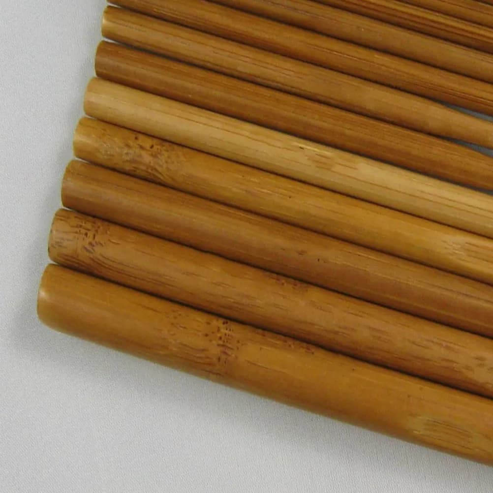 Set di 12 Ferri da Maglia in Legno Carbonizzato con Manici Ergonomici Lisci, Ideali per Lavori a Maglia e Uncinetto Fatti a Mano