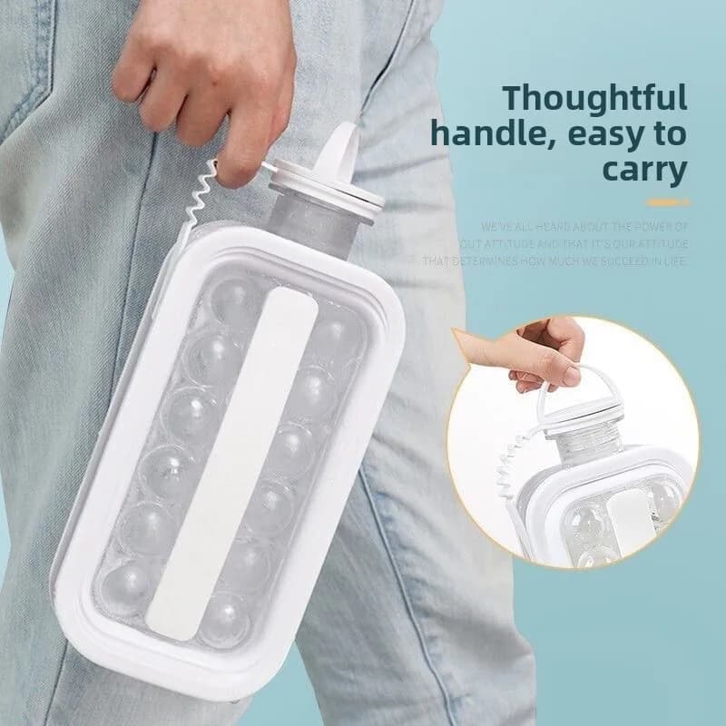 Large Ice Ball Maker Silicone Sphere Whiskey Mold Freezer Tray Slow Melting Easy Release Reusable BPA Free for Drinks