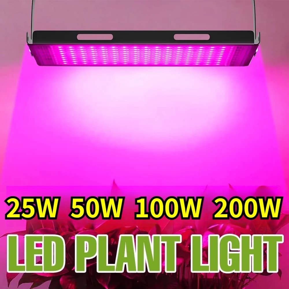 200W Full Spectrum LED Grow Lights Indoor Hydroponic Planting Lamp Greenhouse Tent Flower Seeds Growth Box Cultivation Lighting