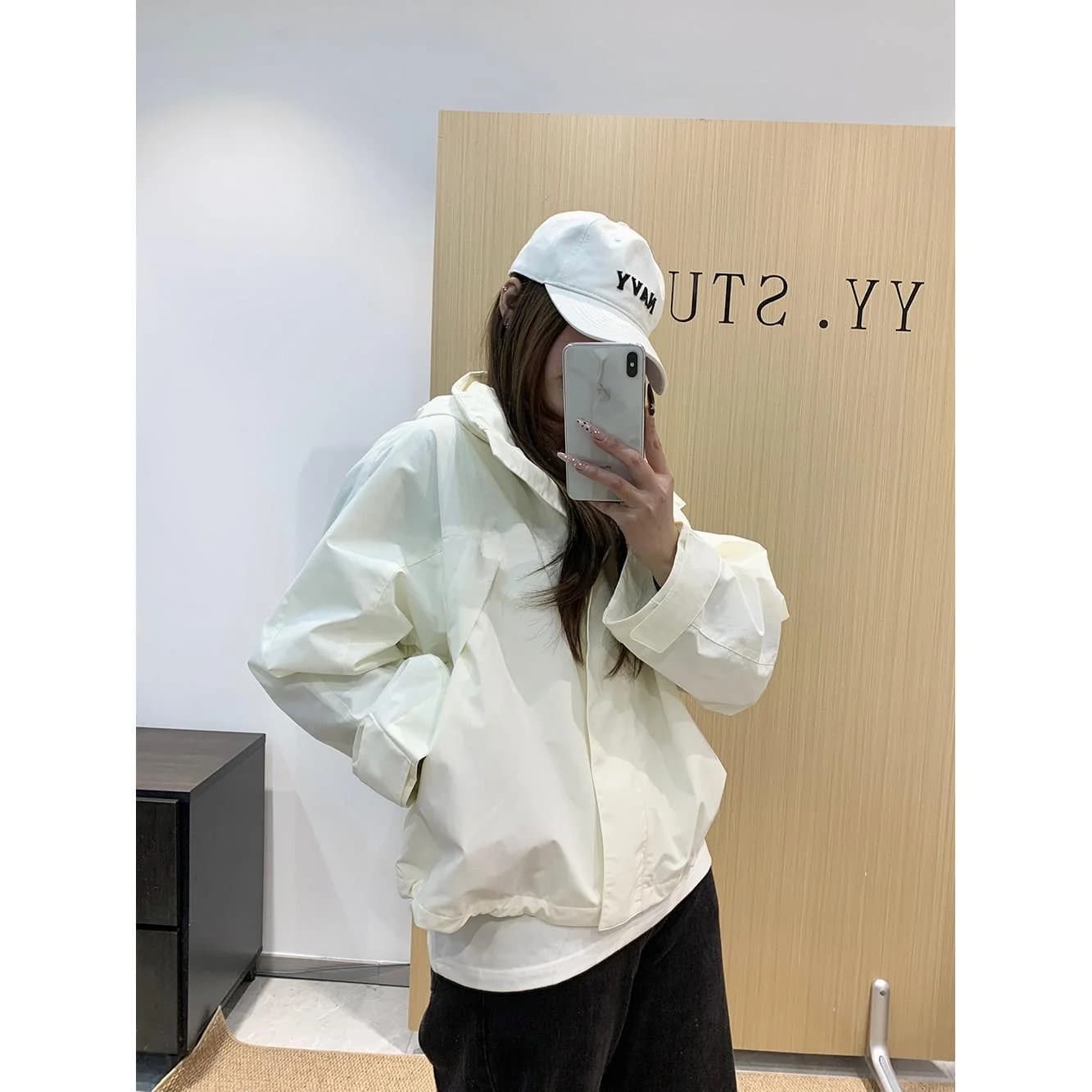 Giacca Casual da Donna con Cappuccio, Antivento, Collo Alto, Maniche Lunghe, Nuova Collezione Primaverile per Signore