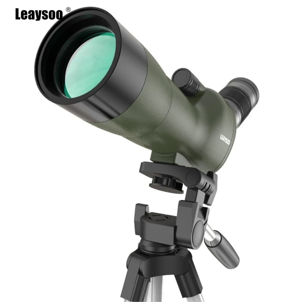 Binocolo Leaysoo20-60x60 per Birdwatching, Specchio di Osservazione Ottica, Treppiede, Monocolo, Riempito di Azoto e Impermeabile