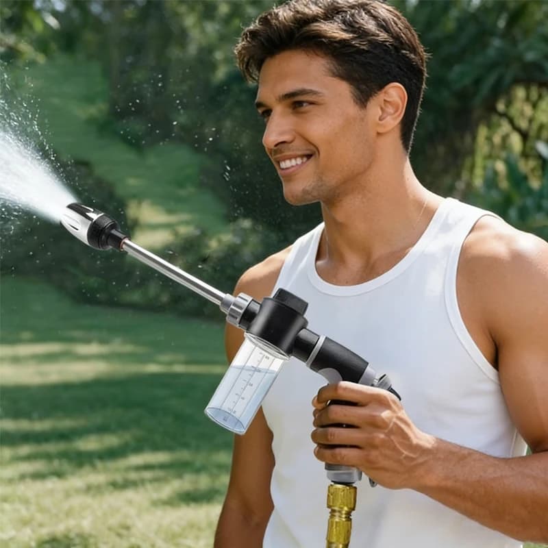 Pistola ad Alta Pressione per Pulizia e Irrigazione, Ugello per Tubo da Giardino, Strumento per Lavaggio Auto