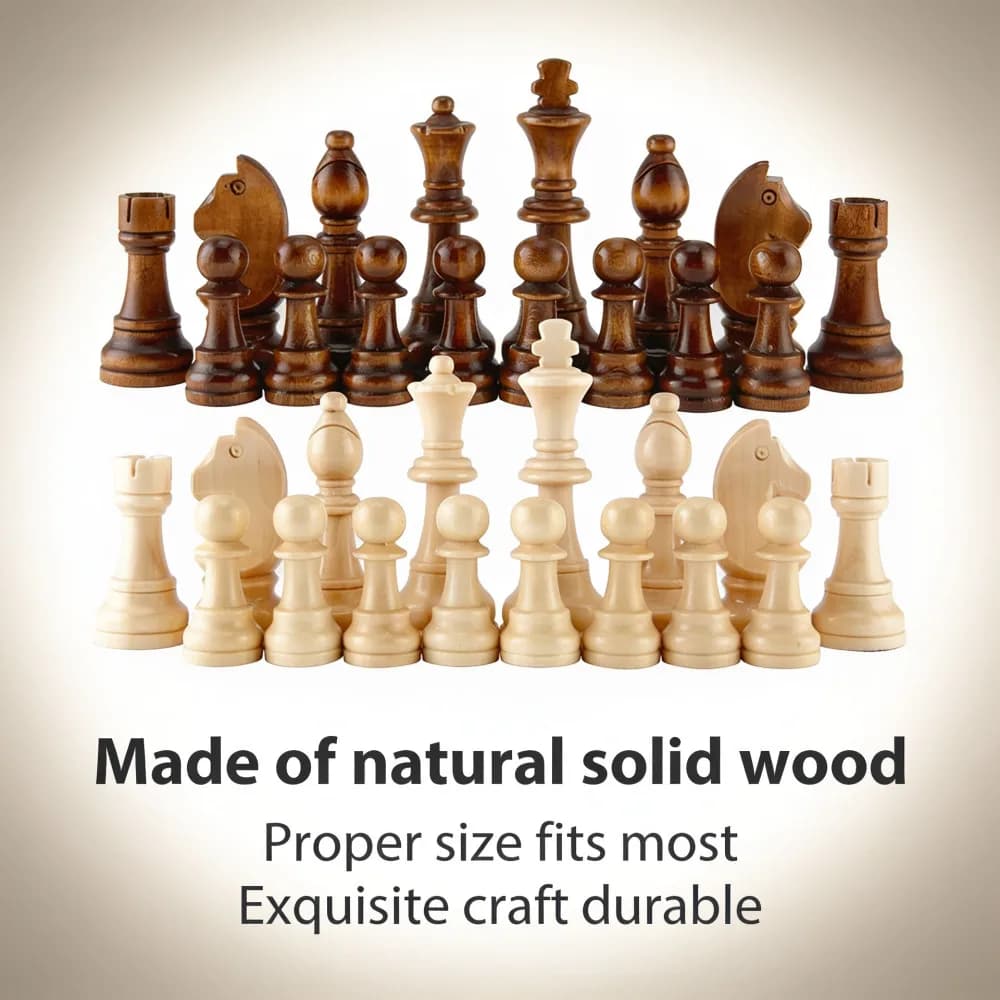 2.2/3/3.5inch 32pcs Chess Pieces Complete Chessmen International Word Chess Set Chess Piece Entertainment Accessories