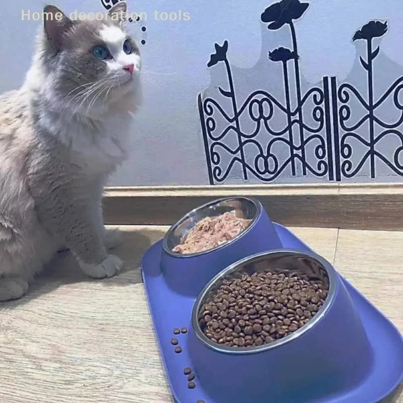 Ciotola Antiscivolo in Acciaio Inox per Animali Domestici, Stabile e Antirovesciamento per Cani e Gatti di Taglia Grande