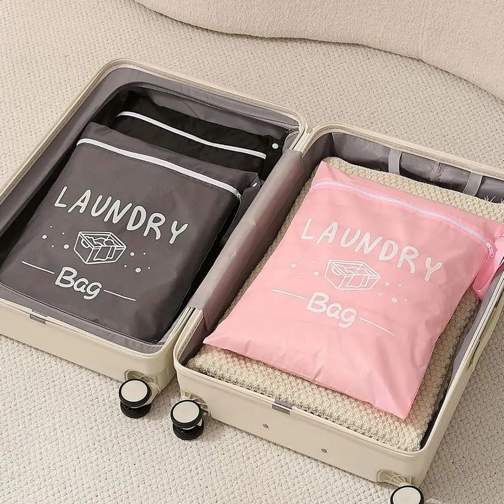 1 pz Borsa da viaggio impermeabile per biancheria, organizer per indumenti bagnati e asciutti con cerniera e tracolla, borsa portaoggetti portatile