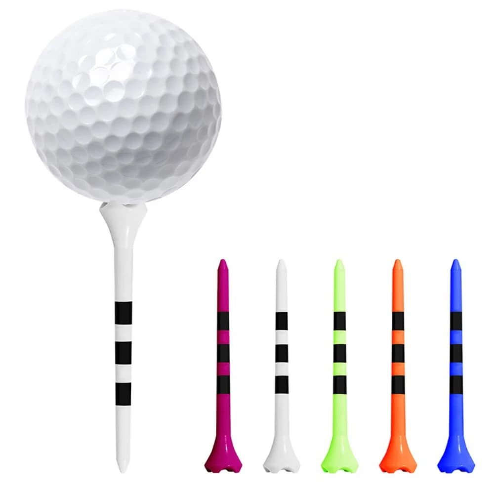 Tee da Golf 100 Pezzi 83mm con Scala a Righe, Preciso, Leggero, Durevole, Alta Elasticità, Antiscivolo, Supporto per Pallina TE031