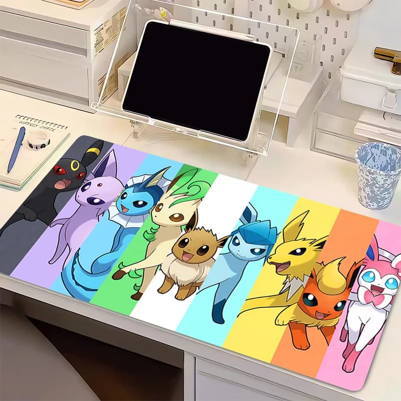 Mouse Pad P-Pokemon Gamer Large Computer Notebook Pc Rubber Cartoon style Mousepad Carpet Gaming Accessories Keyboard Desk Mat